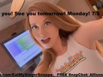 girl cam eatmygingersnapps image #3137057